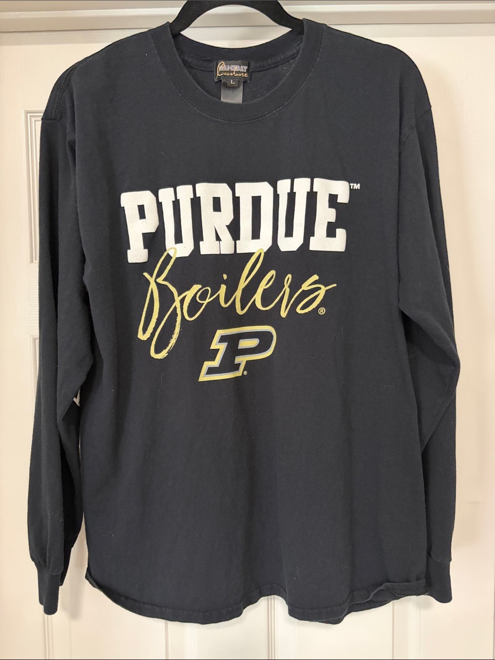 Purdue Boilermakers Long-Sleeve Tee - Black